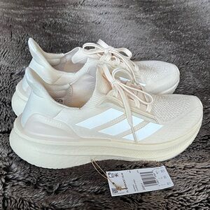adidas Women's Cream/White UltraBoost Sneakers
